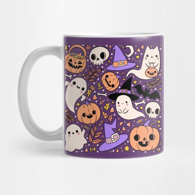 Cute halloween pattern by Yarafantasyart